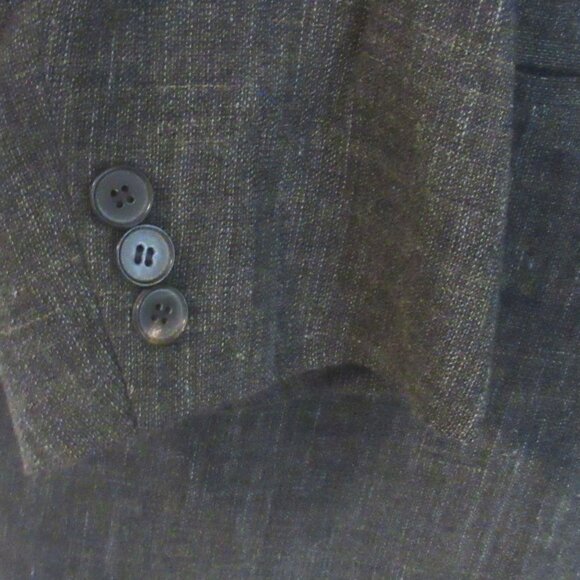 Hugo Boss Maks Wool and Linen Jacket, German Made, Size 54, Charcoal Gray, K215 - Picture 2 of 7